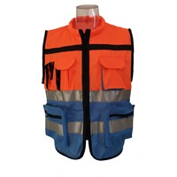 Gilet de sécurité réfléchissant haute visibilité garde de sécurité routière bon marché système Molle pour motos autres activités