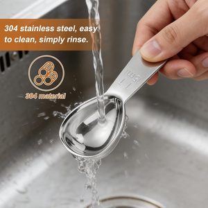 Cuchara Medidora de Polvo de Acero Inoxidable 430, 30ml 15ml, Moderna, para Granos de Café, Harina y Repostería, en Oferta - Product Image 6