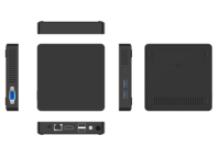 Mini PC Firewall Intel Apollo Lake N3450, Computadora de Escritorio sin Ventilador, LAN, Oficina, DDR3 6GB RAM, AMI BIOS, Win11, NUC Mini PC