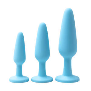Hermoso Tapón <span class=keywords><strong>Anal</strong></span> de Silicona Azul, Juguete Sexual para Hombres y <span class=keywords><strong>Mujeres</strong></span>, Modelo de Doble Uso A-13, Venta al por Mayor - Product Image 3