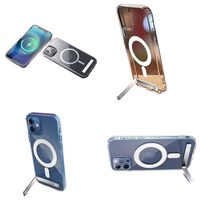 Casing Magnetik Pelindung dengan Stand untuk iPhone 15 14 13 12 Plus 11 16 Pro Max 17 Air, Aksesoris Elektronik Grosir