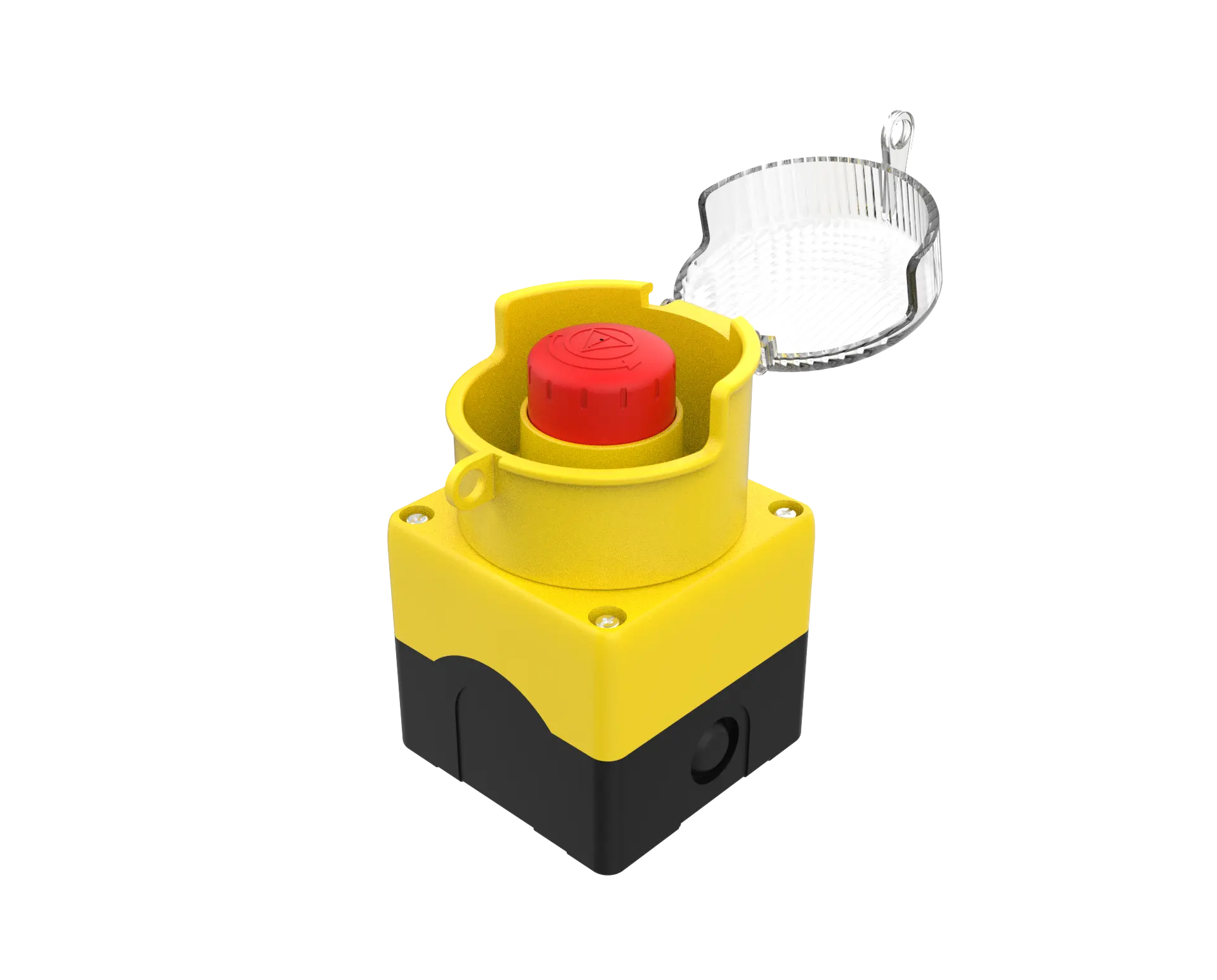 푸시 버튼 스위치 TES2-2C 버튼, 방수 케이스가 있는 플라스틱 비상 정지 버튼