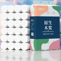 Papier toilette, 140g, 4 épaisseurs, personnalisable, abordable, rouleaux de papier toilette de haute qualité