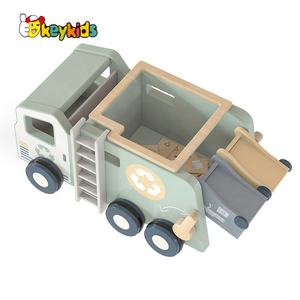 <span class=keywords><strong>Camion</strong></span> de recyclage de gestion des déchets Montessori, <span class=keywords><strong>camion</strong></span> à ordures en bois avec 4 poubelles W04A603, autres véhicules jouets - Product Image 2