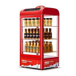 MUXUE Pantalla de vidrio comercial Gabinete de calentamiento de 4 capas Uso de hotel de acero inoxidable eléctrico MX-JR105 - Product Image 1