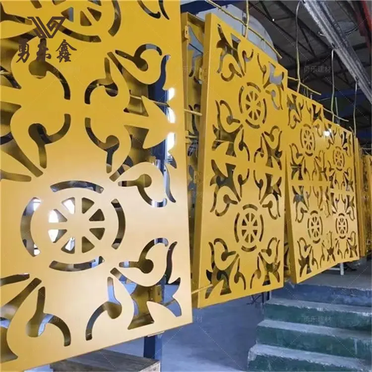 Pannelli decorativi interni in alluminio personalizzati che costruiscono la decorazione della parete esterna hanno inciso il pannello in lamiera perforata