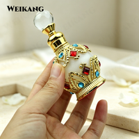 Flacon de parfum vide 3ml, 6ml, 12ml, 10ml, en verre blanc, avec strass sertis à la main, zéro déchet, pour marque de boutique