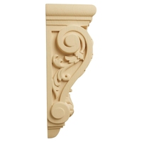 Handgeschnitzte Gravierte Holzkonsole im Amerikanischen Landhausstil Umweltfreundliche Wanddekoration für den Außenbereich