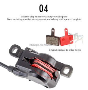 <span class=keywords><strong>Kit</strong></span> de <span class=keywords><strong>frein</strong></span> à disque double en aluminium, conception pliable, plaquettes en composite métallique, pièces de course hydrauliques pour <span class=keywords><strong>VTT</strong></span>, vélos de route, BMX, noir, 2 doigts - Product Image 5