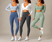 Leggings de course taille haute avec poches latérales, réfléchissants, effet ventre plat, pour entraînement, gym, yoga, pantalons de sport compressifs pour femmes