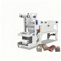 Machine d'emballage sous film rétractable automatique avec tunnel de chauffage pour bouteilles de boissons, d'eau minérale et de produits alimentaires en PE