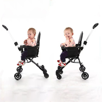 Vente en gros Poussette bébé portable à quatre roues pliable et absorbant les chocs pour enfants