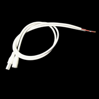 Câble d'alimentation LED mini 2 conducteurs, étanche IP67, conducteur en cuivre, isolation PVC, connecteur mâle-femelle