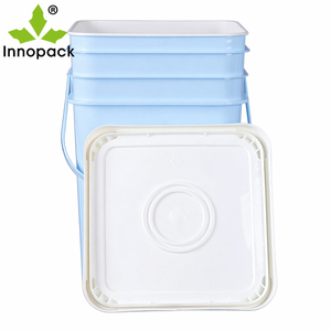 <span class=keywords><strong>Venta</strong></span> al por Mayor de <span class=keywords><strong>Bidones</strong></span> de Plástico Cuadrados Coloridos de 20l, Cubeta de Plástico Grande con Asa y Tapa - Product Image 4