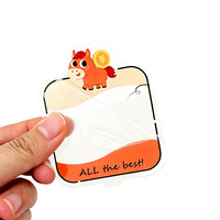 Porte-mémo en acrylique motif cheval de dessin animé mignon, support décoratif de bureau pour messages et photos, pince de fixation pour bureau, maison, papeterie et décoration