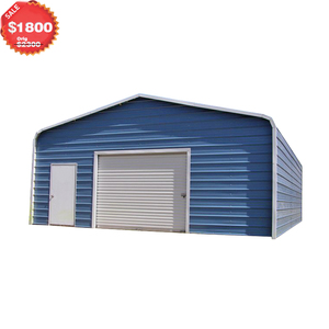 Large discount steel frame garage for car / steel shed design