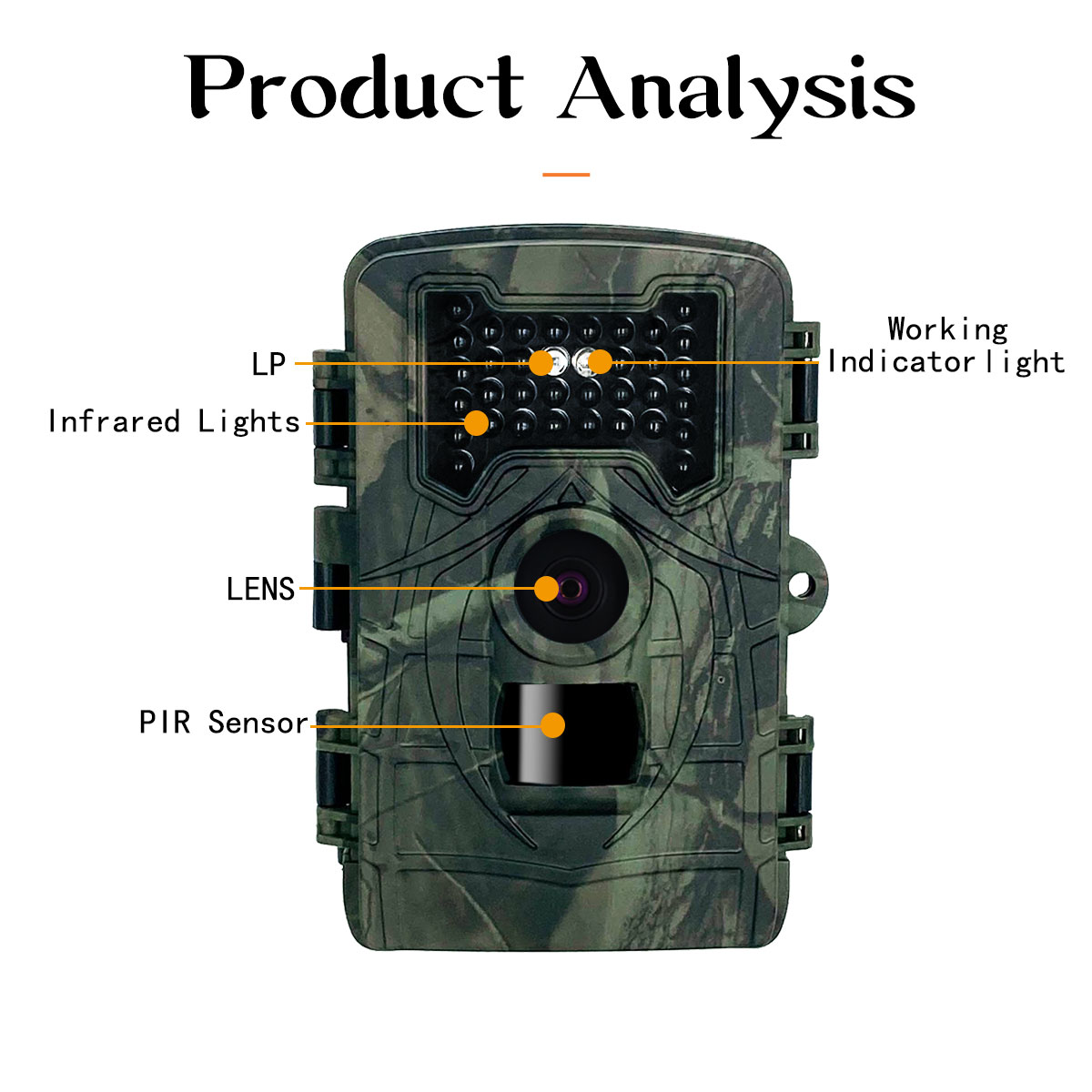 PR2000 Trail Camera 34pcs 36MP IR LED 4K