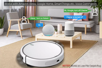 Robot aspirateur intelligent 2026 Tuya App avec forte aspiration 3000Pa, réservoir d'eau interchangeable et recharge automatique pour le nettoyage des sols