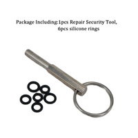 En stock : Outils de réparation pour machine à café en acier inoxydable argenté, tournevis à tête ovale et embout de perçage spécifique pour vis