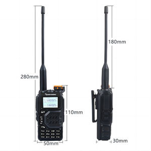 Walkie Talkie de mano Quansheng de doble banda con teclado de pantalla de intercomunicador USB inalámbrico Digital de larga distancia - Product Image 2