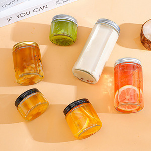 Vente chaude, pot de conservation alimentaire de qualité alimentaire, rond, droit, vide, 30 ml-1000 ml, bocaux en verre hermétiques pour cornichons et confitures - Product Image 3