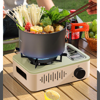 Accessoires de camping en plein air personnalisables, ustensiles de cuisine pour pique-nique, mini réchaud à gaz butane portable