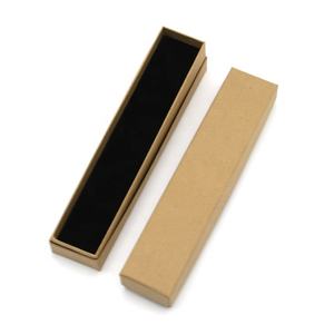 Boîte à bijoux de haute qualité, collier en papier kraft <span class=keywords><strong>long</strong></span> et étroit, logo imprimé, livraison gratuite - Product Image 1