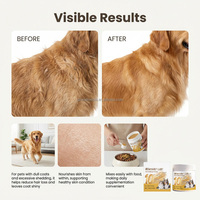 Compléments alimentaires naturels pour animaux de compagnie pour la repousse des poils, poudre pour la croissance du pelage des chiens, booster nutritionnel pour la santé de la peau des chats, pour un pelage plus lisse