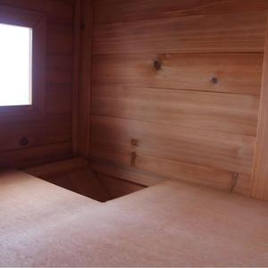 Maison pour chat en bois de haute qualité, abri extérieur résistant aux intempéries pour <span class=keywords><strong>animaux</strong></span> de compagnie avec un design à plusieurs niveaux et <span class=keywords><strong>des</strong></span> fenêtres de ventilation - Product Image 5