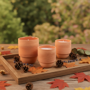 Vases à bougies <span class=keywords><strong>en</strong></span> <span class=keywords><strong>terre</strong></span> <span class=keywords><strong>cuite</strong></span> pour la décoration moderne de la maison, pots à bougies décoratifs <span class=keywords><strong>en</strong></span> céramique personnalisés pour Noël à prix abordable - Product Image 2