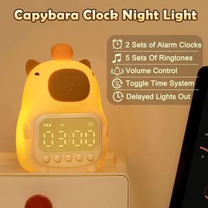 Smart Alarm <b>Clock</b> Night Light - Bedroom Bedside Lamp & Decorative Mood Light Friendly Digital Controls for Both <b>Kids</b> and Adults - Product Image 4