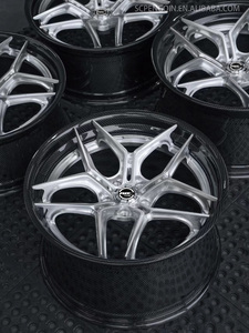 Cerchi Custom 2 pezzi ruote in fibra di carbonio in fibra di carbonio Ultra Light ruote da corsa in lega forgiato in fibra di carbonio - Product Image 6