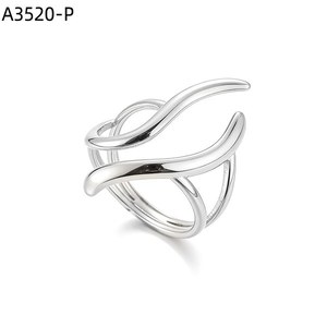 Anillo de Moda Amy Amy A3520 para Mujer, Chapado en Plata 925, Geométrico, Moderno, para Uso Diario, Joyería de Regalo - Product Image 1