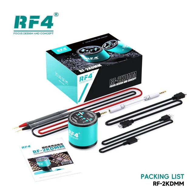 RF4 RF-2KDMM 2K Video Microscope Camera HD-MI 1080P 60FPS CCD CMOS Industrial Digital Camera for Solder Repair Image Collection