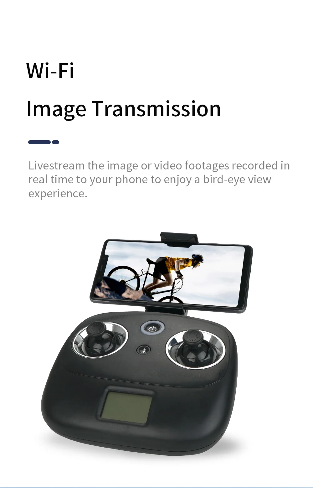 JJRC H86 Drone, wi-fi image transmission livestream the image or video footages