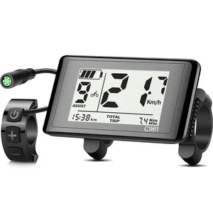 C961จักรยานไฟฟ้าสำหรับ Bafang BBS01B/BBS02B/bbshd มอเตอร์ขนาดกลางจอแสดงผล LED 48โวลต์24โวลต์ชุด<span class=keywords><strong>แปลง</strong></span> Uart DC สำหรับจักรยานไฟฟ้าจักรยานไฟฟ้า - Product Image 1