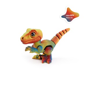 FEERON Figurine de dinosaure Velociraptor tourbillonnant en plastique imprimé en 3D, série de jouets amusants, décoration, cadeau d'affaires - Product Image 5