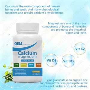 Tabletas de Calcio, Magnesio, Zinc y Vitamina D3 de Alta Absorción OEM, Suplemento de Colágeno para la Fortaleza Ósea en Adultos - Product Image 5