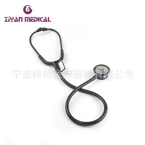 Estetoscopio de Acero Inoxidable ZY-5013 Totalmente Negro con Cabeza Arcoíris y Transmisión de Sonido Clara, Suministrado por el Fabricante - Product Image 4