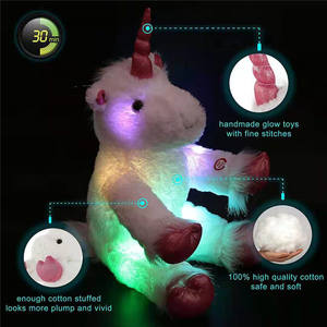 Unicornio luminoso LED de arcoíris suave de peluche, muñeco para dormir, suave y suave - Product Image 2