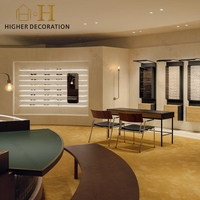 Présentoir à lunettes en bois, vitrine optique en verre transparent, décoration pour magasin d'optique tendance