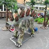 Modèle de dinosaure animatronique réaliste pour parc d'attractions, électrique et simulé