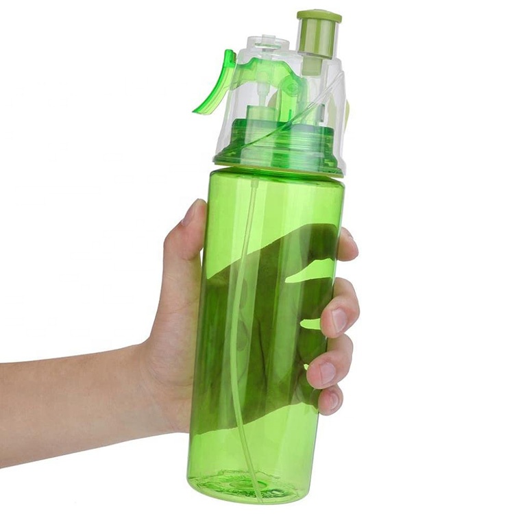 Drinking Cup 600ML Sport Cycling Mist Spray Water Bottles Gym Beach Bottle