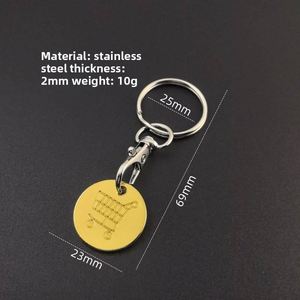 Porte-clés en métal personnalisé en acier inoxydable avec logo sur mesure, idéal pour les petits cadeaux en gros - Product Image 3