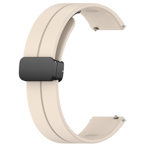 Bracelets de montre universels en silicone 20 mm 22 mm avec boucle pliante noire ou argentée pour Samsung, <span class=keywords><strong>Amazfit</strong></span>, <span class=keywords><strong>Huawei</strong></span>, Garmin, etc. - Product Image 3