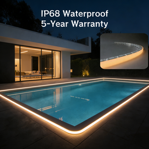 Bande lumineuse LED néon flexible Vibey 24V USB, étanche IP68, indice Ra90+, pour extérieur, idéale pour <span class=keywords><strong>gratte</strong></span>-<span class=keywords><strong>ciel</strong></span>, villa, bureau, parc, piscine - Product Image 1