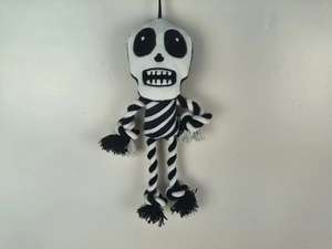 مخصص دائم جودة عالية الحيوانات الأليفة مضغ لعبة أفخم محشوة جمجمة هالوين الرجل حيوان أليف هالوين للكلاب - Product Image 5