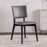 Chaises de salle à manger ergonomiques modernes en bois rembourrées, ensemble de chaises de salle à manger en bois massif écologiques, imperméables, pour chambre, villa, extérieur