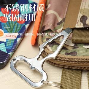 เครื่องมืออเนกประสงค์สแตนเลส EDC ประแจปลายแหลมสำหรับป้องกันตัว อุปกรณ์ตั้งแคมป์กลางแจ้ง ขนาดพกพา - Product Image 4