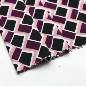 Good Quality Saudi Arabia Custom Pattern Crepe Knitted Printing Fabric For Dress